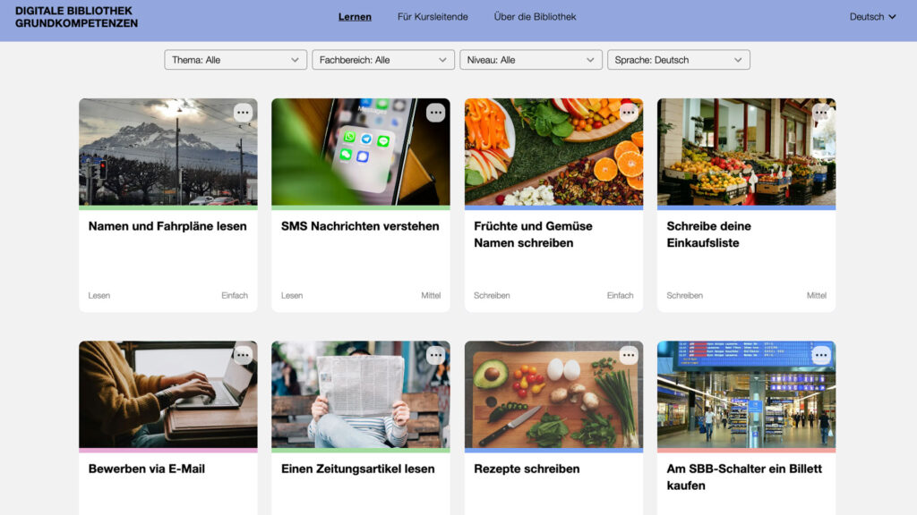 Désormais en ligne : la bibliothèque numérique des compétences de base